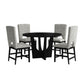 Oregon - 5 Piece Counter Height Dining Set (Round Counter Table And Four Chairs)