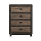 Harlington - 4-Drawer Chest - Dark Chocolate
