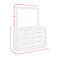 Arcadia - Dresser & Mirror Set - Gray