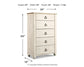 Willowton California King Panel Bed with Mirrored Dresser and Chest