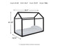 Flannibrook Twin House Bed Frame
