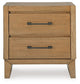 Sherbana Two Drawer Night Stand