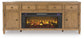 Sharlance 81" TV Stand with Electric Fireplace