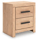 Sanginlane Two Drawer Night Stand