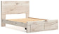 Lawroy Queen Panel Storage Bed with Mirrored Dresser and Chest