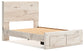 Lawroy Full Panel Storage Bed with Mirrored Dresser and Chest