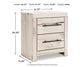 Lawroy Twin Panel Headboard with Mirrored Dresser and Nightstand