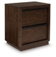 Dilenno Queen Canopy Bed with Mirrored Dresser and Nightstand