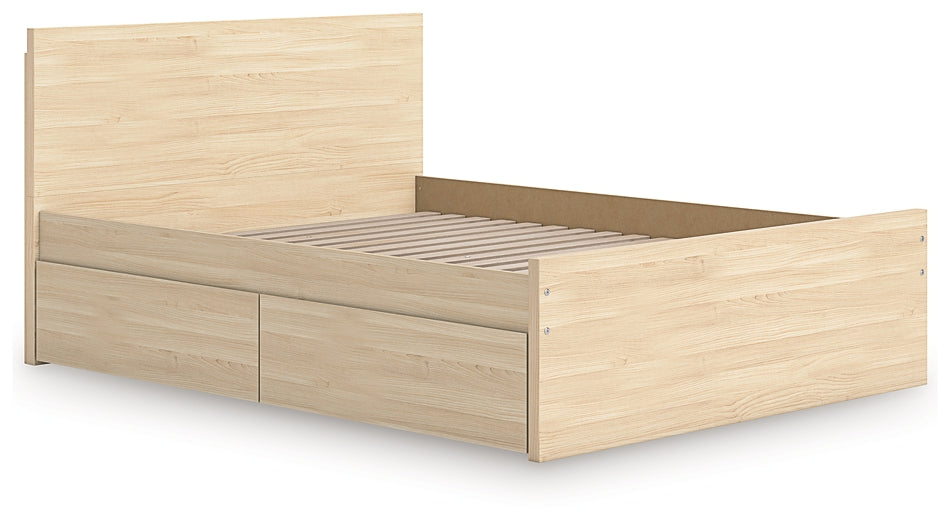 Onita Queen Panel Platform Bed with 1 Side Storage
