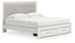 Zuraleus King Upholstered Panel Storage Bed