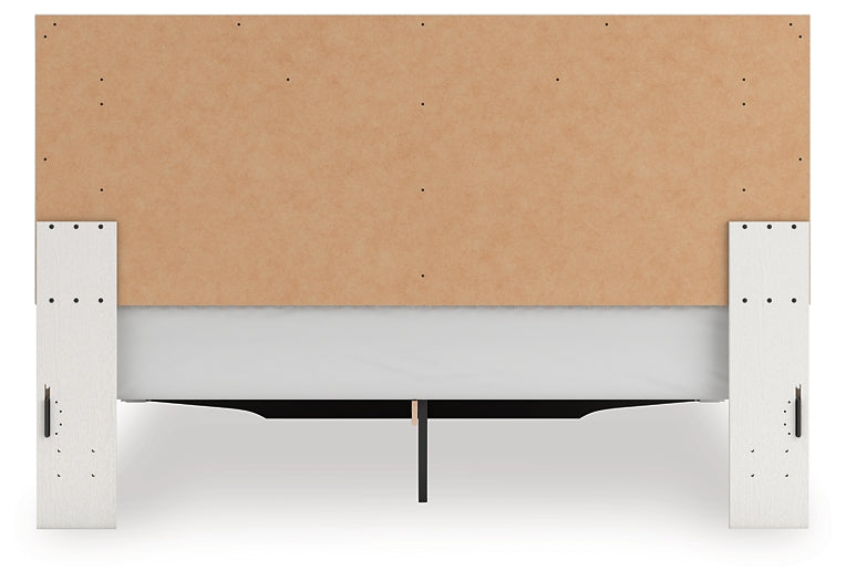 Zuraleus King Upholstered Panel Storage Bed