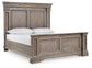 Blairhurst King Panel Bed with Mirrored Dresser and Chest