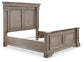 Blairhurst King Panel Bed with Mirrored Dresser and Chest