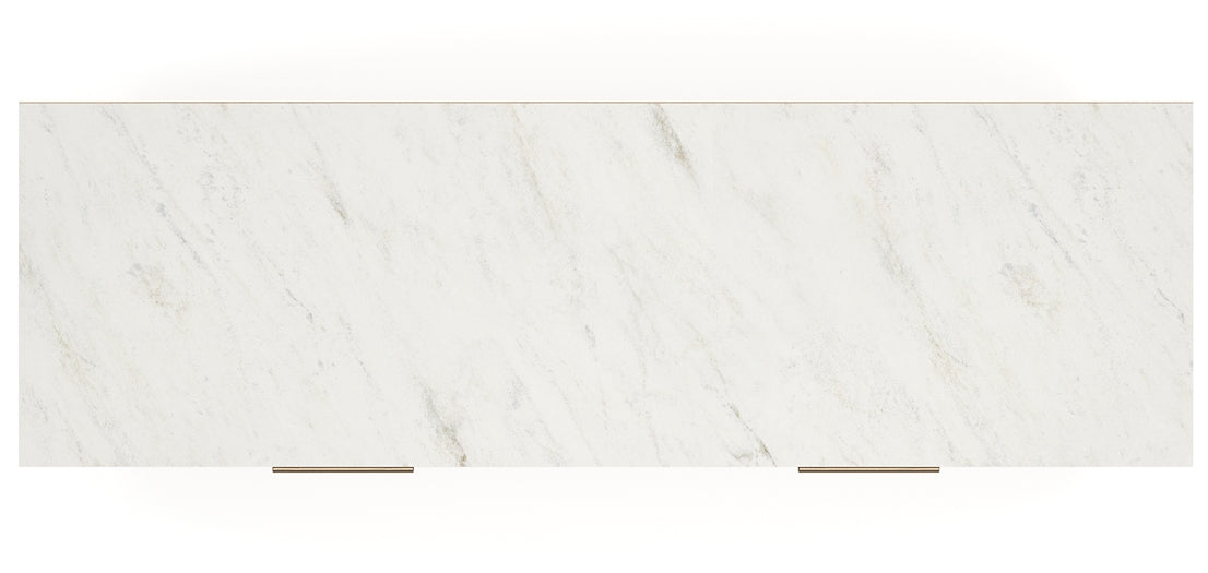 Cadmori Queen Upholstered Panel Bed with Mirrored Dresser, Chest and Nightstand