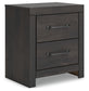 Hollivern Twin Panel Bed with Mirrored Dresser and Nightstand