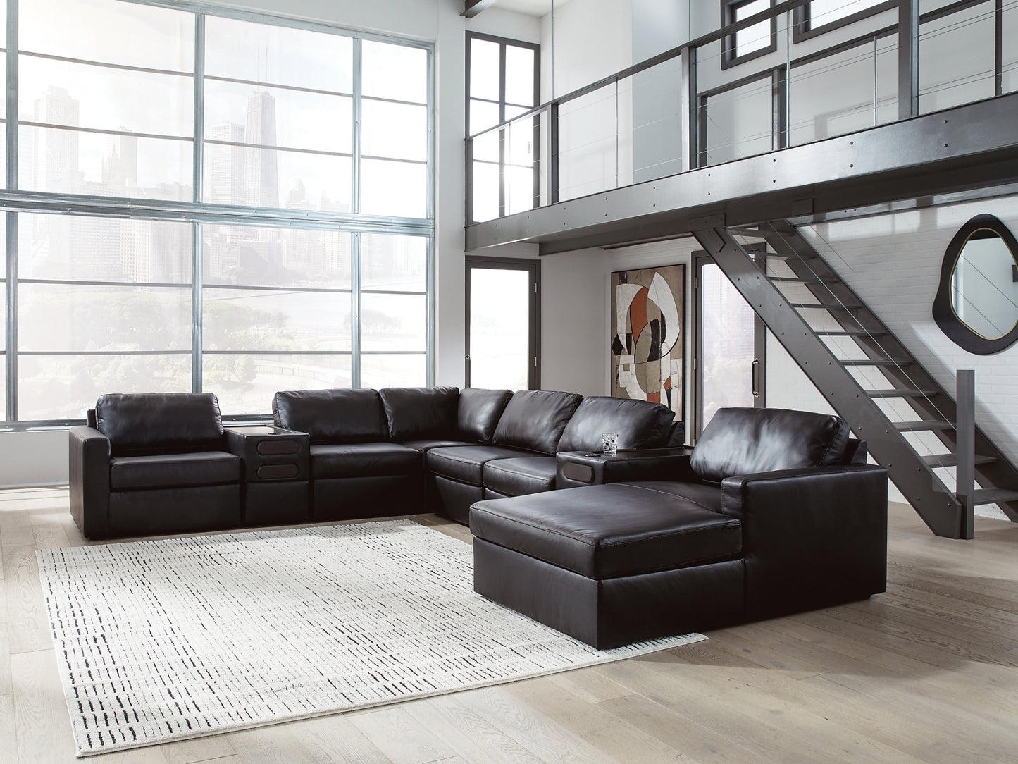 ModMax II 8-Piece Sectional with Chaise and Audio Consoles